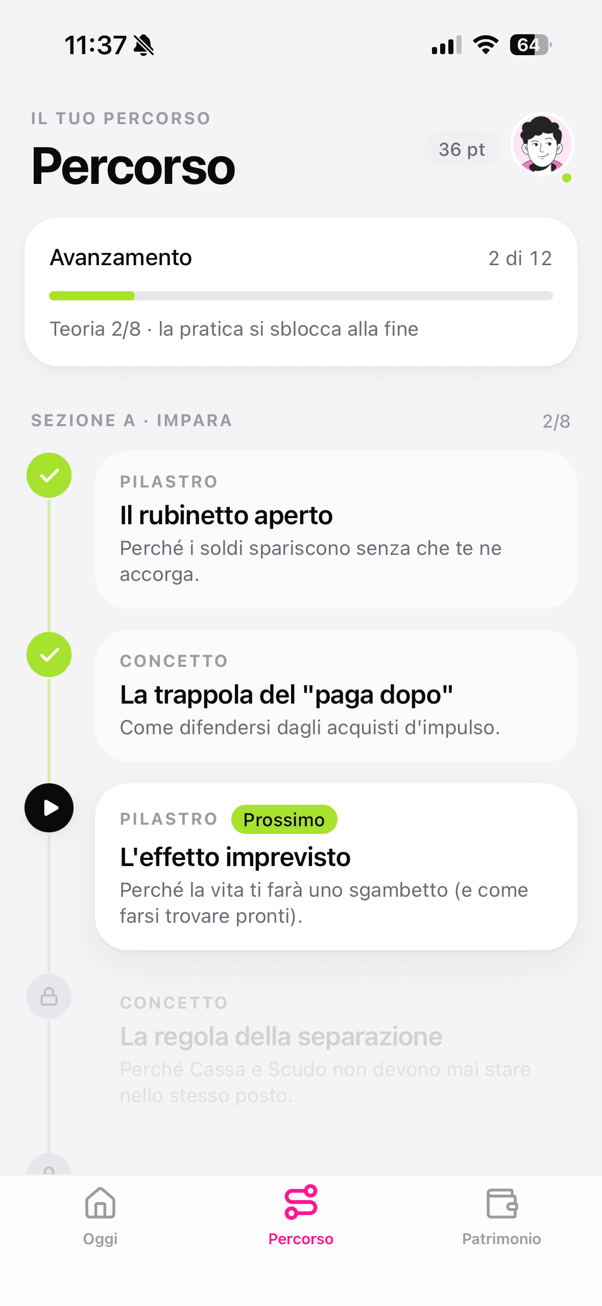 Il percorso